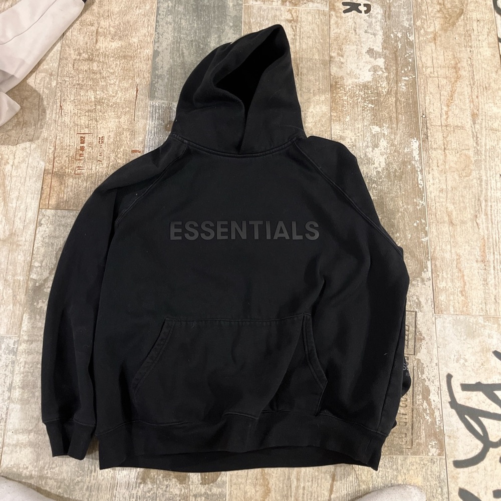 Black Essentials Hoodie